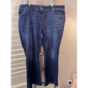 Lucky Brand Jeans Womens Size 22W Blue Denim Regular Stretch Ginger Boot Cut